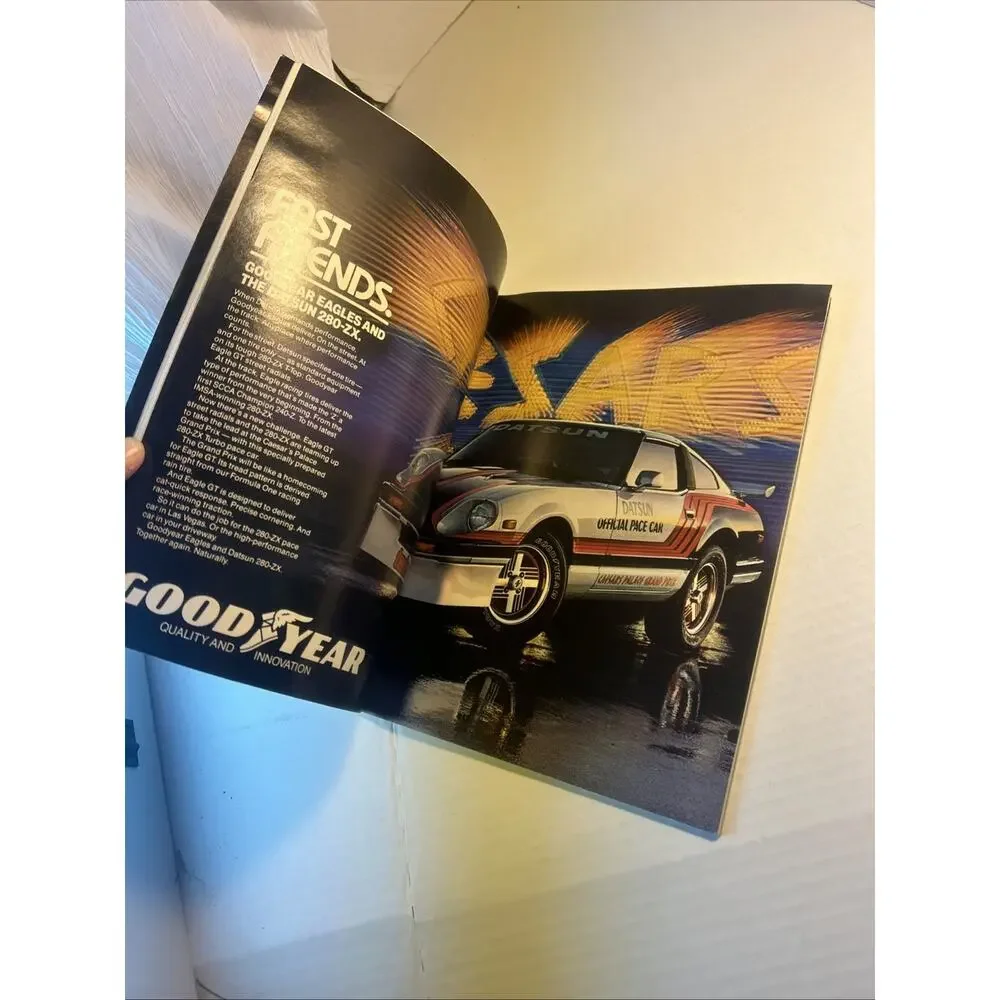 Metal Sign - 1982 Caesars Palace Parking Lot Racing Program - 10x14 inches